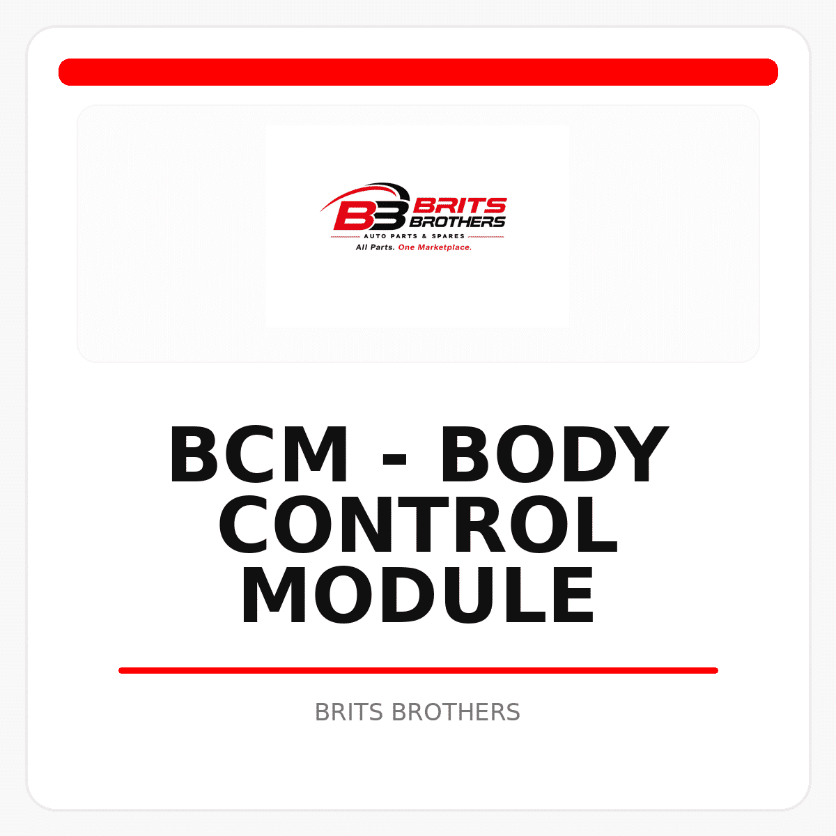 BCM - Body Control Module
