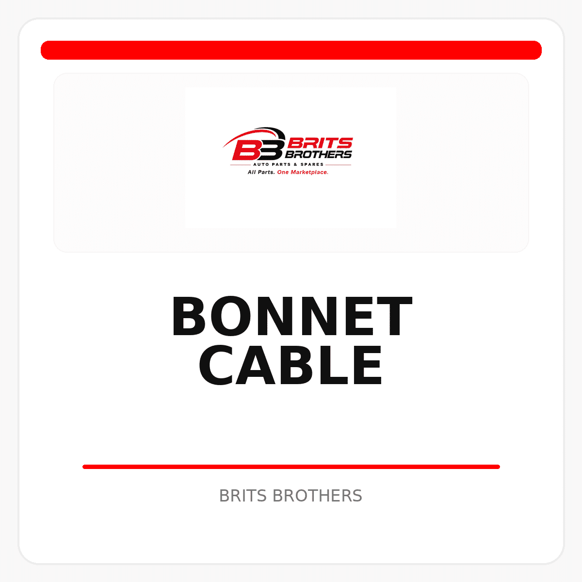 Bonnet Cable