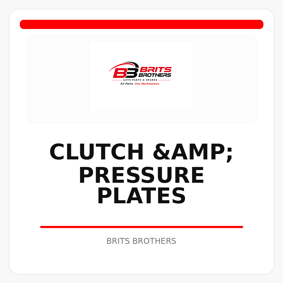 Clutch & Pressure Plates