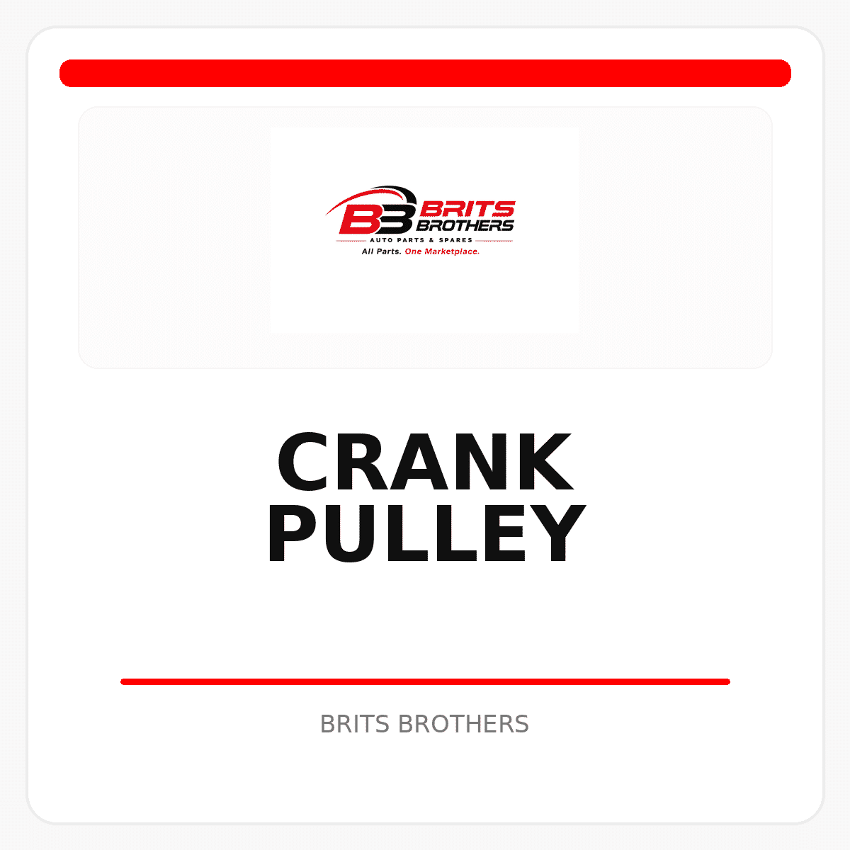 Crank Pulley