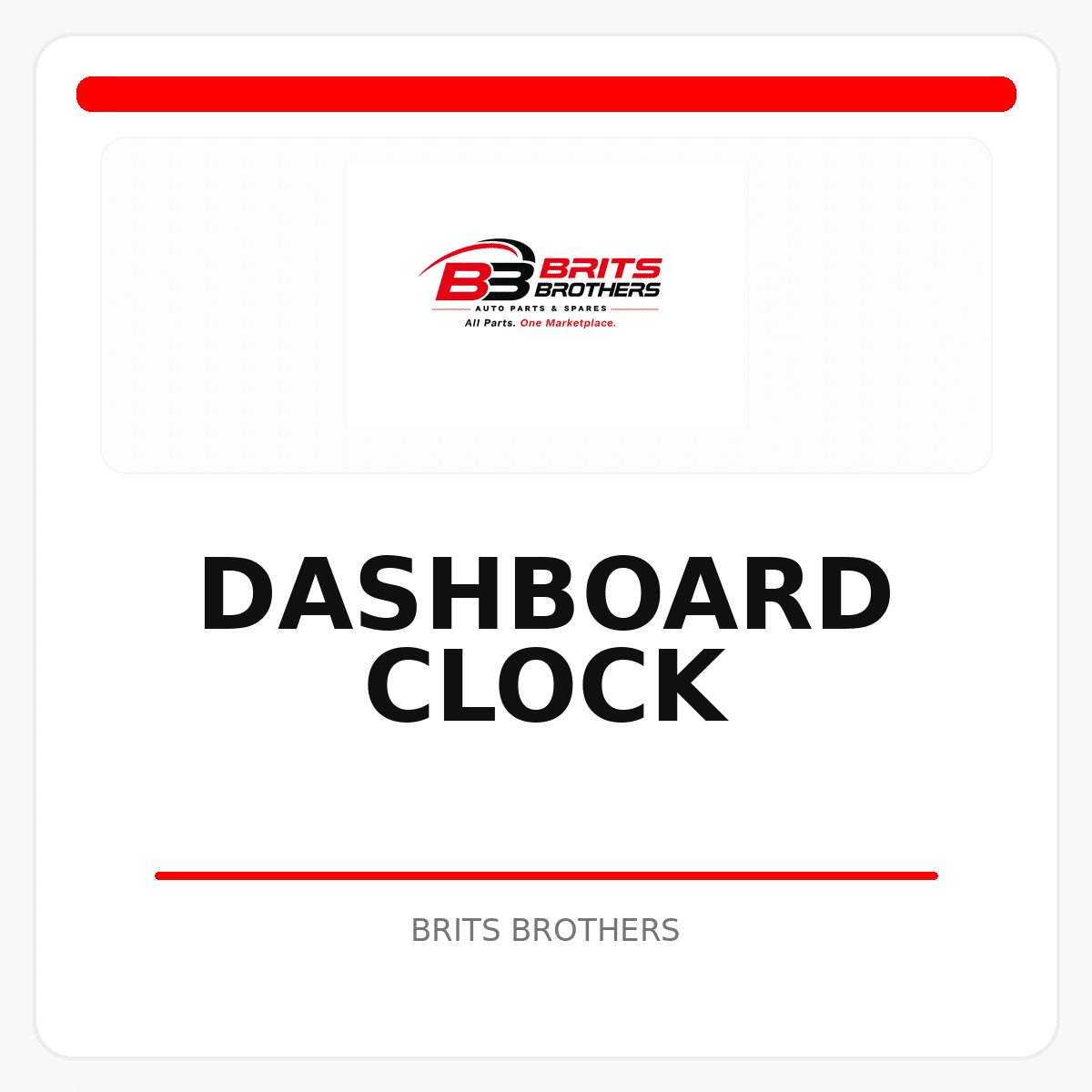 Dashboard Clock