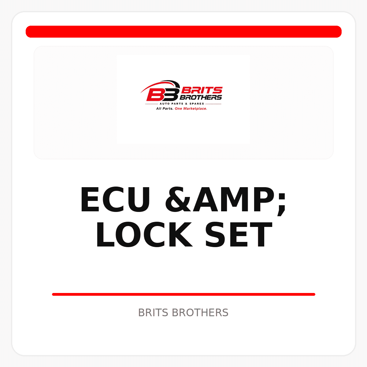 ECU & Lock Set