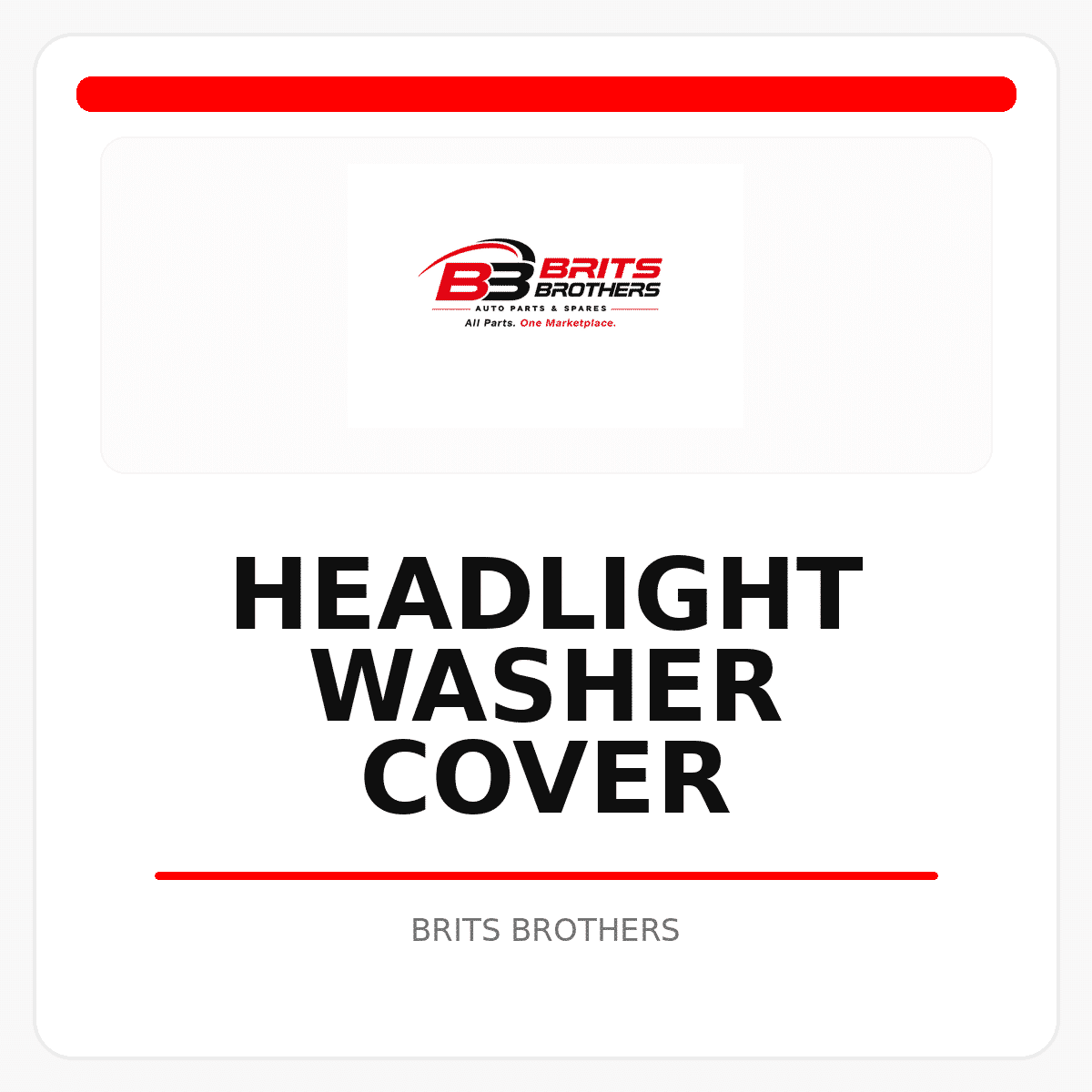 Headlight Washer Cover