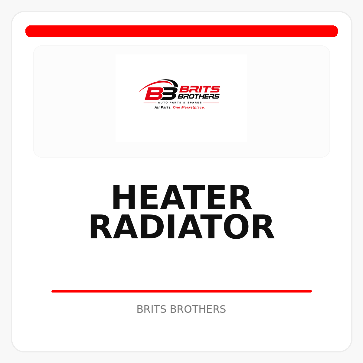 Heater Radiator