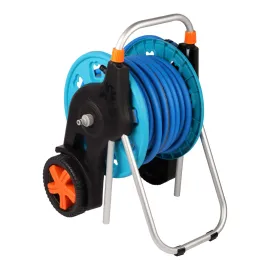 Mac AFRIC 30m Hose Reel Set With Connectors & Garden Blue Grey auto part product photo