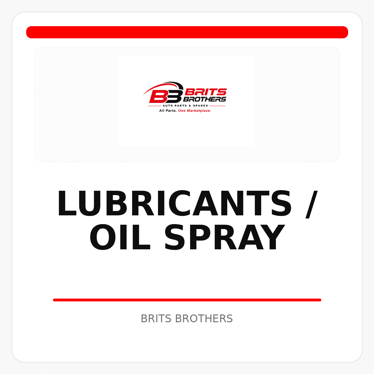 Lubricants / Oil Spray