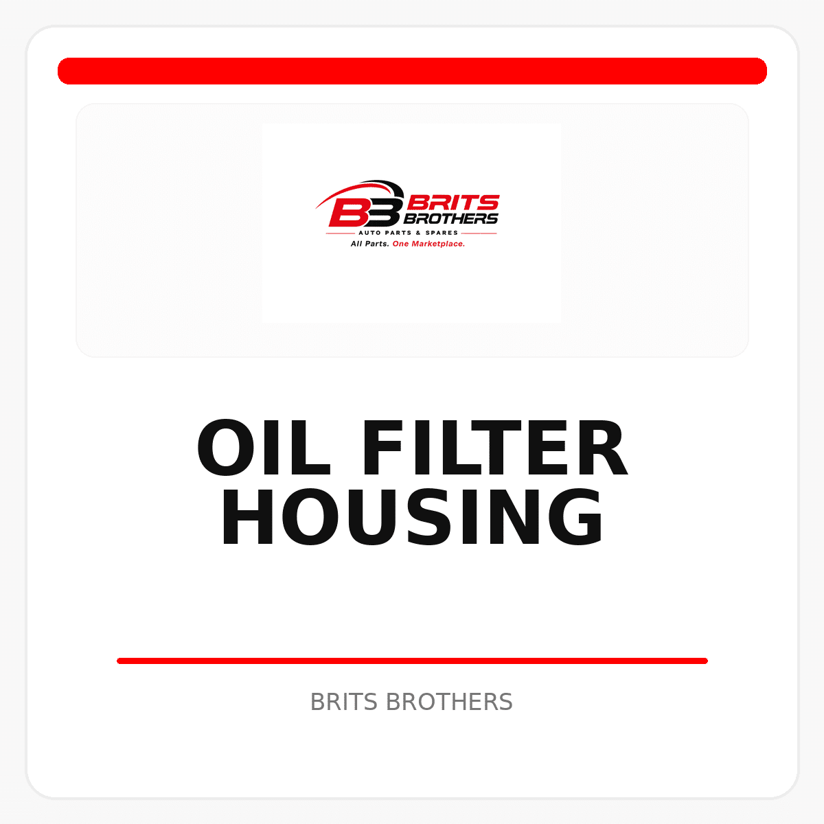 Oil Filter Housing