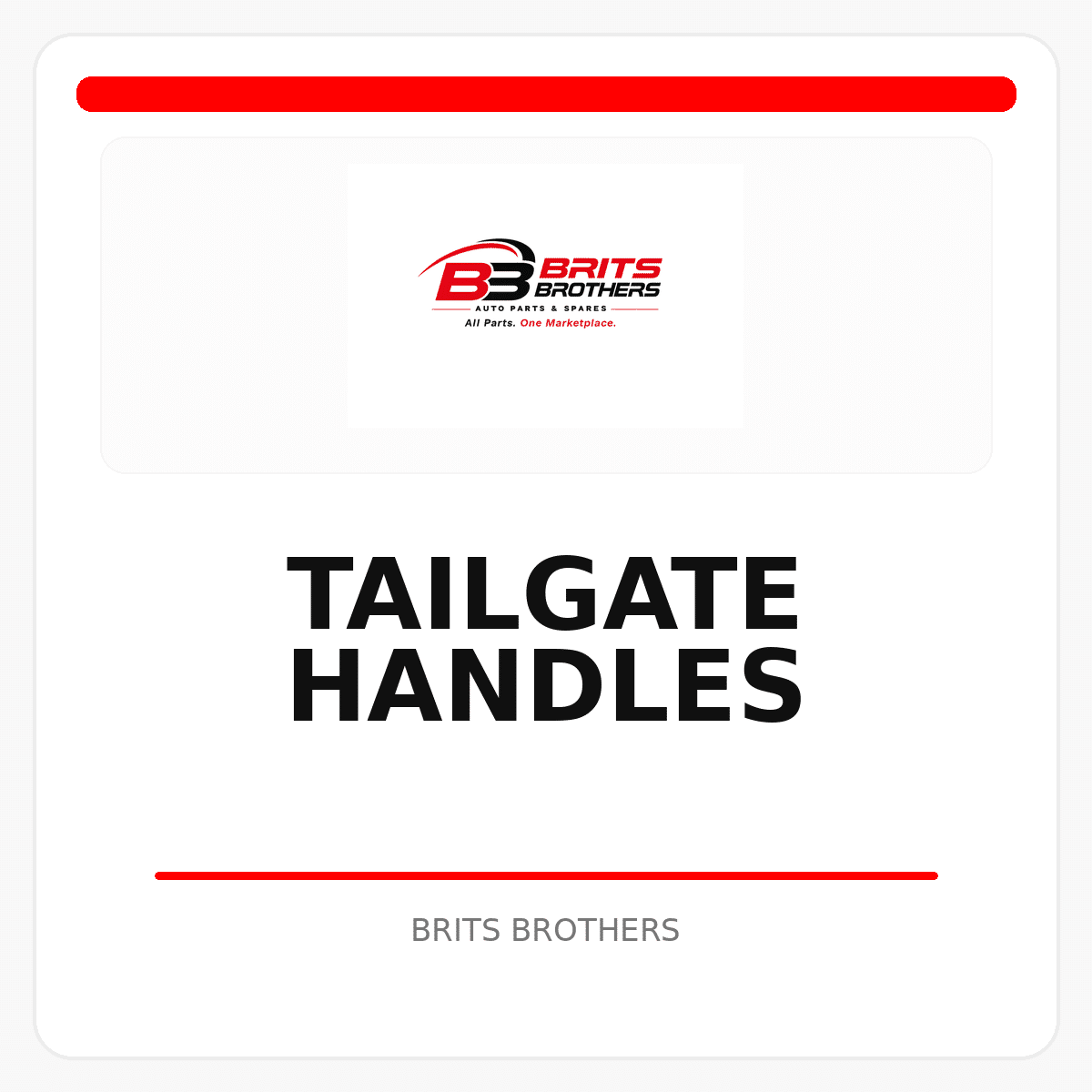 Tailgate Handles