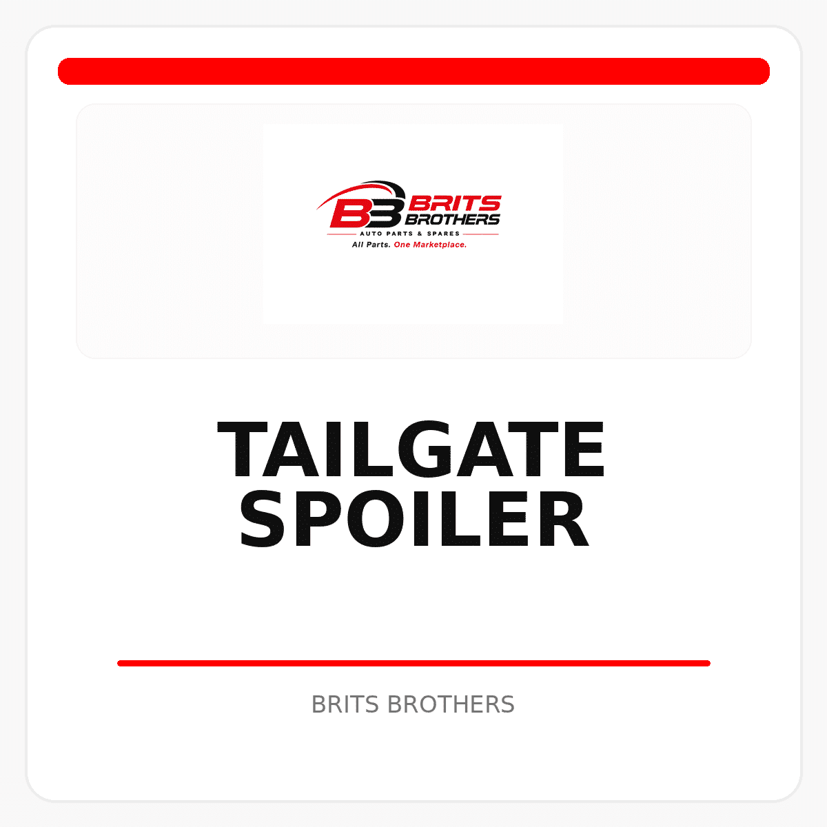 Tailgate Spoiler