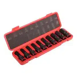 10pcs 3 8″ Dr Deep Swivel Impact Socket Set auto part product photo
