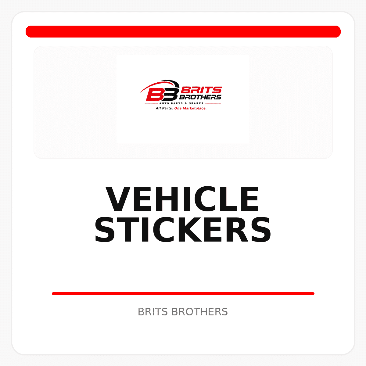 Vehicle Stickers
