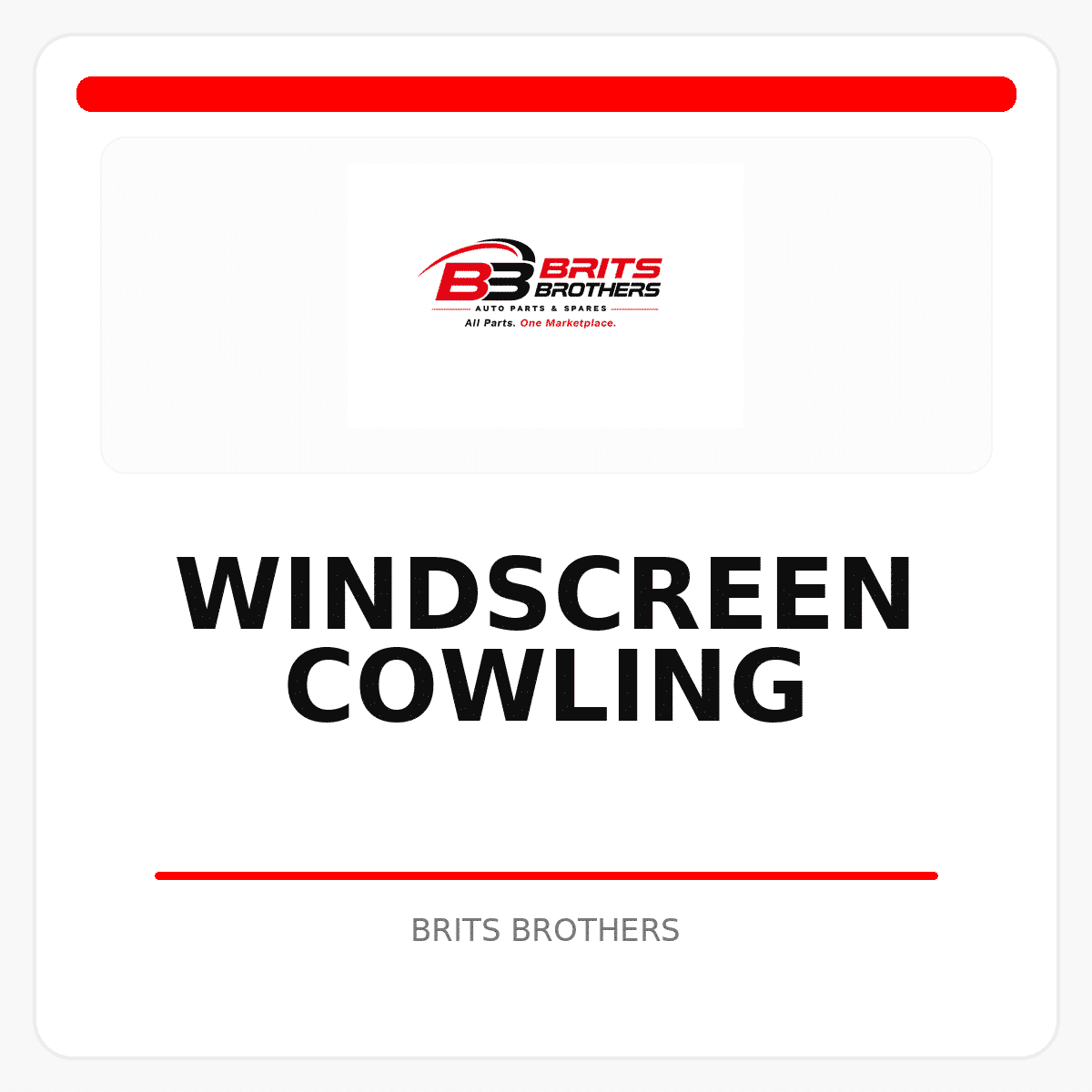 Windscreen Cowling