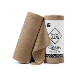 Tear Away Detailing Towels 20pc Tan auto part product photo