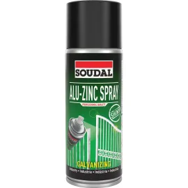 400ml Soudal Shiny Alu Zinc Spray auto part product photo
