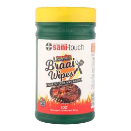 Sani Touch Grimach Green And Gold Braai Wipes auto part product photo