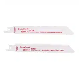 Torkcraft Sabre Saw Blade 150 X 2.5mm 10TPI Wood Metal Pvc Al 2pc auto part product photo