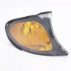 E46 FACELIFT CORNER LAMP AMBER BLACK SURROUND LHS - main product image