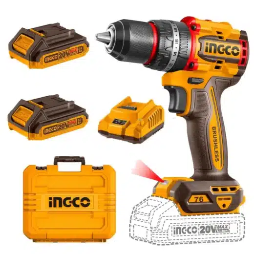 Ingco 20V Impact Drill Kit | 76 Nm | Brushless | P20S 1 Ingco 20V Impact Drill Kit | 76 Nm | Brushless | P20S - main product image