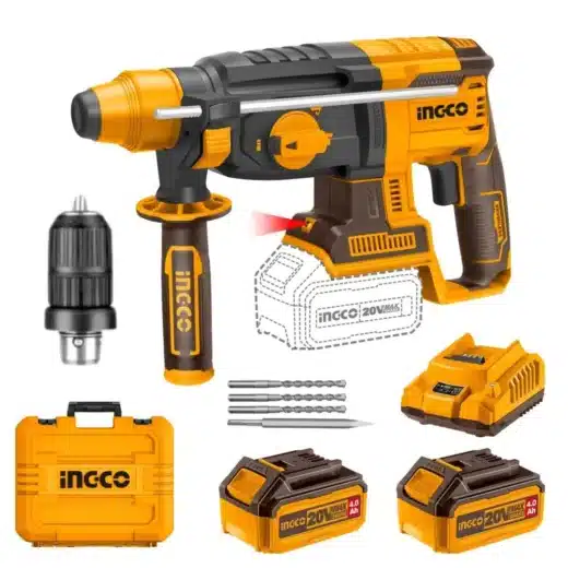 Ingco 20V Rotary Hammer Sds Plus Kit | 26 Mm | Brushless | P20S 1 Ingco 20V Rotary Hammer SDS Plus Kit | 26 mm | Brushless | P20S - main product image