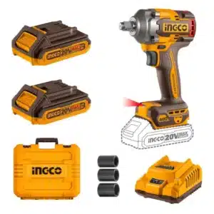 Ingco 20V Impact Wrench 1/2" Kit | 400 Nm | Brushless | P20S - main product image