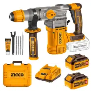 Ingco 20V Rotary Hammer SDS Plus Kit | 28 mm | Brushless | P20S - main product image