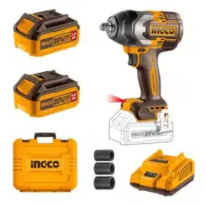 Ingco 20V Impact Wrench 1/2" Kit | 850 Nm | Brushless | P20S - main product image