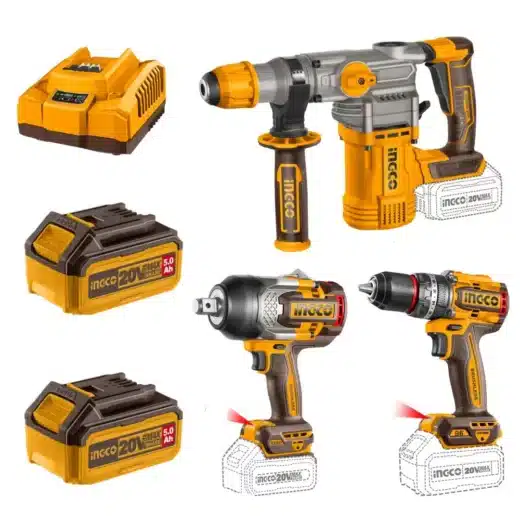 Ingco 20V Industrial Cordless Combo | 3 Piece | P20S 1 Ingco 20V Industrial Cordless Combo | 3 Piece | P20S - main product image