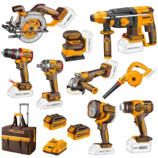 Ingco 20V Ultimate Combo | 9 Piece Kit | P20S 1 Ingco 20V Ultimate Combo | 9 Piece Kit | P20S - main product image