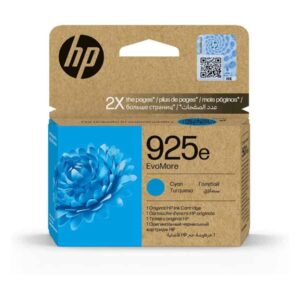 HP 925e EvoMore Cyan Ink Cartridge auto part product photo