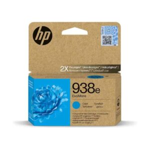 HP 938e EvoMore Cyan Original Ink Cartridge auto part product photo