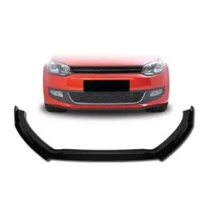 Polo 6 3pce Gloss Black Slim Front Lip - main product image