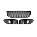 POLO 9N GTI CENTER BUMPER GRILLE + FOG LIGHT GRILLES SET - main product image