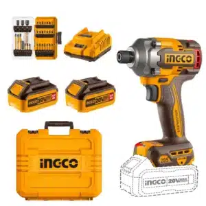 Ingco 20V Impact Driver 1/4" Kit | 285 Nm | Brushless | P20S - main product image