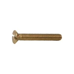 Ruwag Machine Screw Brass Counter Sunk Slotted 5x25mm (5) - main product image
