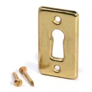 Ruwag Escutcheon Plate Straight Brass Plated (1) - main product image
