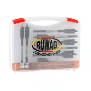 Ruwag 8 Piece Wood Flat 12-32mm Drill Bit Set - main product image