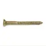 Ruwag Solid Brass Wood Screw Raised 4x30mm (10) - main product image