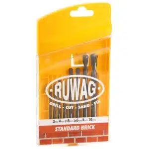 Ruwag 8 Piece Standard Brick Drill Bit Set auto part product photo