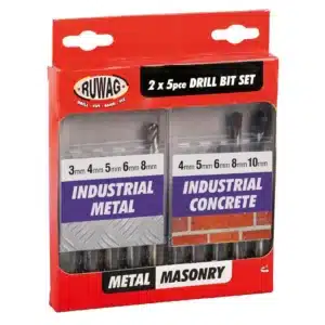 Ruwag 10 Piece Industrial Drill Bit Set - Hss/Masonry - main product image