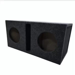 8 INCH DOUBLE SLOT PORT GREY SUPA WOOD SUB BOX - main product image