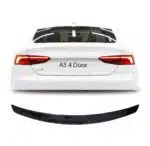 AUDI A5 2017+ 4 DOOR SLIM BOOT SPOILER GLOSS BLACK - main product image