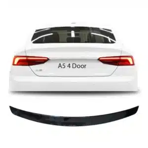 AUDI A5 2017+ 4 DOOR SLIM BOOT SPOILER GLOSS BLACK - main product image