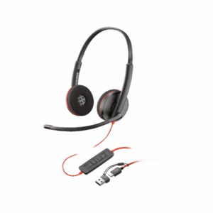 HP Poly Blackwire 3220 USB-C Wired Black Headset auto part product photo