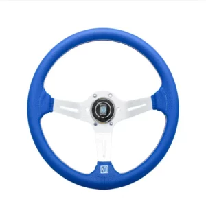 NARDI STYLE BLUE LEATHER STEERING WHEEL - main product image