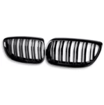 BMW E92 LCI DUAL SLAT GLOSS BLACK GRILLES - main product image