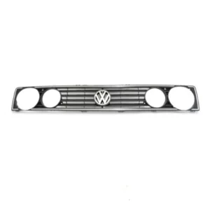 GOLF 1 DOUBLE LIGHT GRILLE CHROME OUTLINE WITH BADGE - main product image