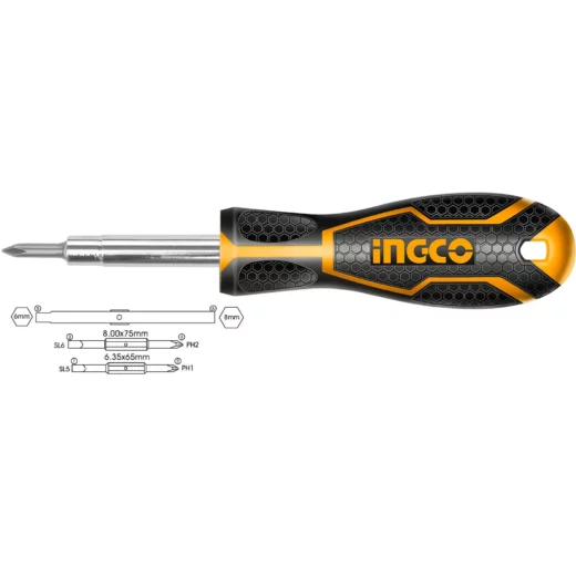 Ingco S/Driver 6 In One 1 INGCO S/DRIVER 6 IN ONE - main product image