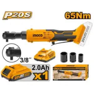 Ingco 20V Drive Ratchet Set (1x 2.0Ah Battery + Charger) - main product image
