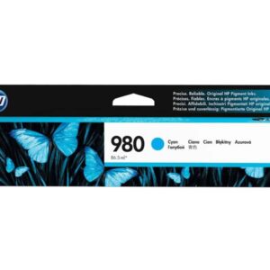 HP 980 Cyan OfficeJet Enterprise X555/X585 Ink Cartridge - D8J07A auto part product photo
