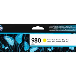 HP 980 Yellow OfficeJet Enterprise X555/X585 Ink Cartridge - D8J09A auto part product photo